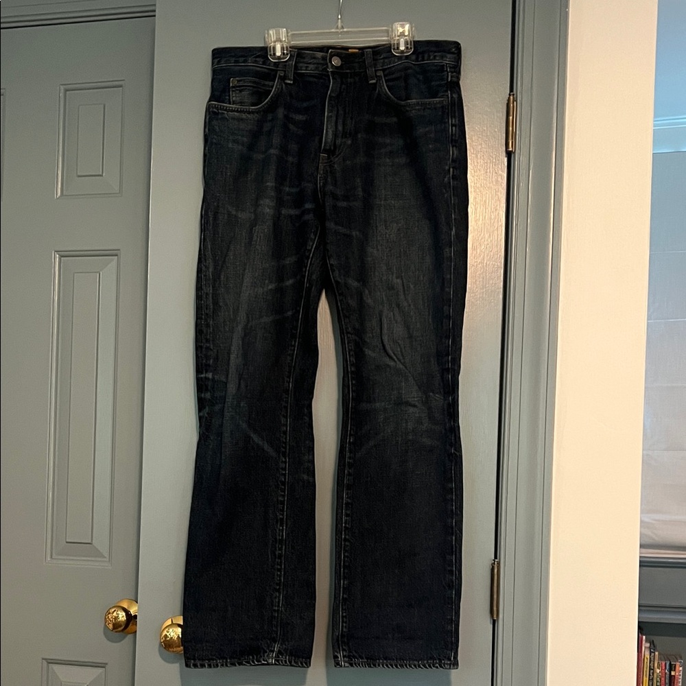 J. Crew Men's Deep Blue Straight Jeans